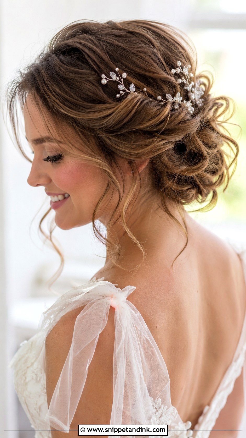 Messy Loose Updo Wedding Hairstyle - Snippet and Ink - 15 Messy Hairstyles for Long Hair Wedding