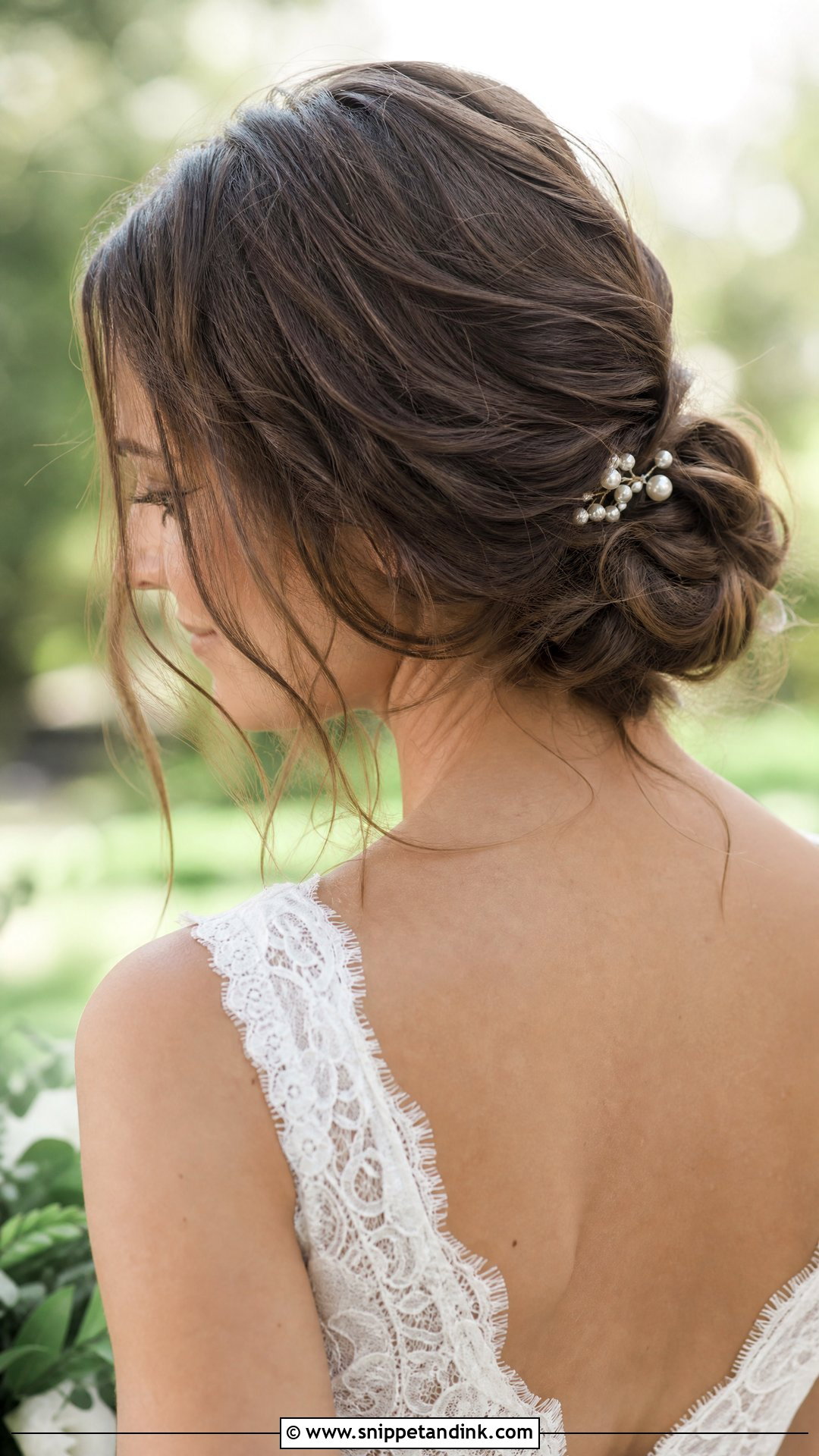 Messy Low Bun - Snippet and Ink - 20 Relaxed Wedding Hair Ideas