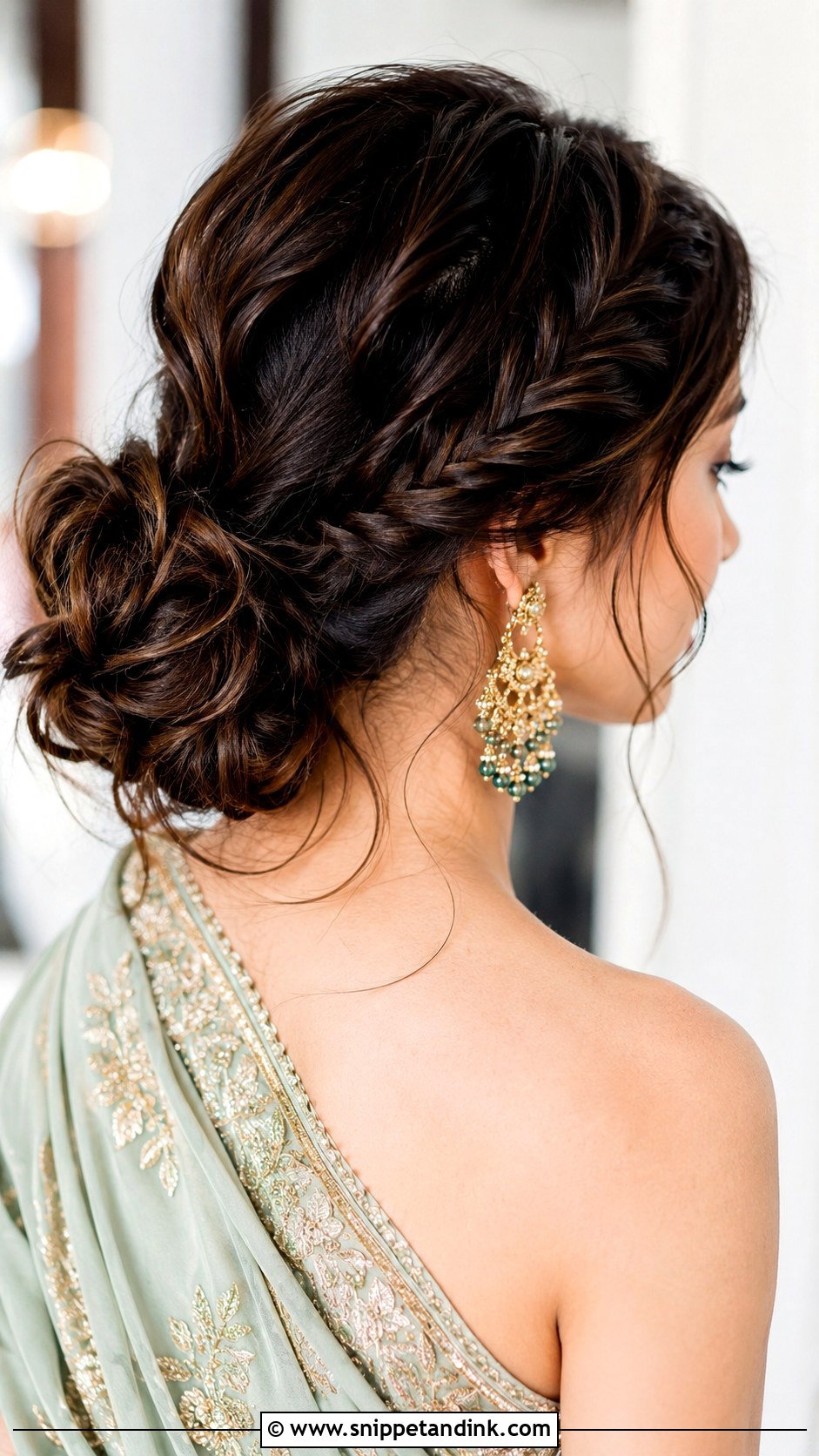 Messy Low Bun - Snippet and Ink - 25 Trendy Indian Wedding Hairstyles