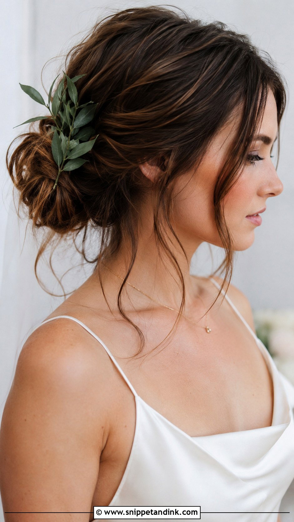 Messy Low Bun Boho Wedding Hairstyle - Snippet and Ink - 25 Boho Wedding Hairstyles