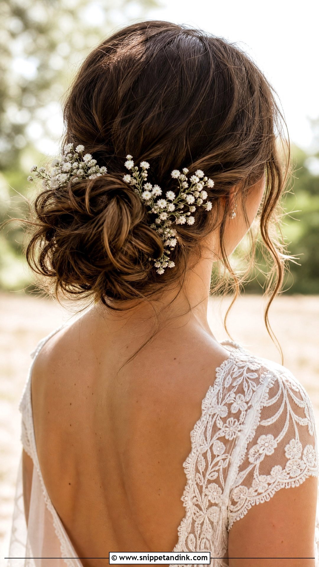Messy Low Bun Bridal Hair - Snippet and Ink - 20 Soft Wedding Hair Ideas