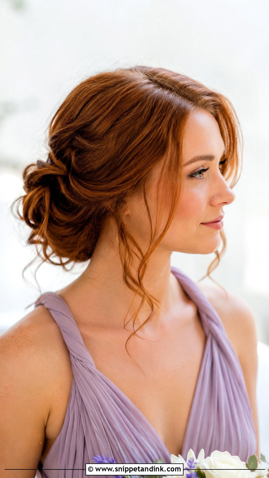 Messy Low Bun Bridesmaid Hair - Snippet and Ink - 20 Bridesmaid Hair Low Bun Ideas