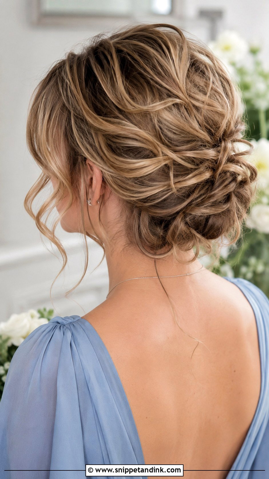 Messy Low Bun Bridesmaid Updo - Snippet and Ink - 20 Simple Bridesmaid Hair Updo Ideas