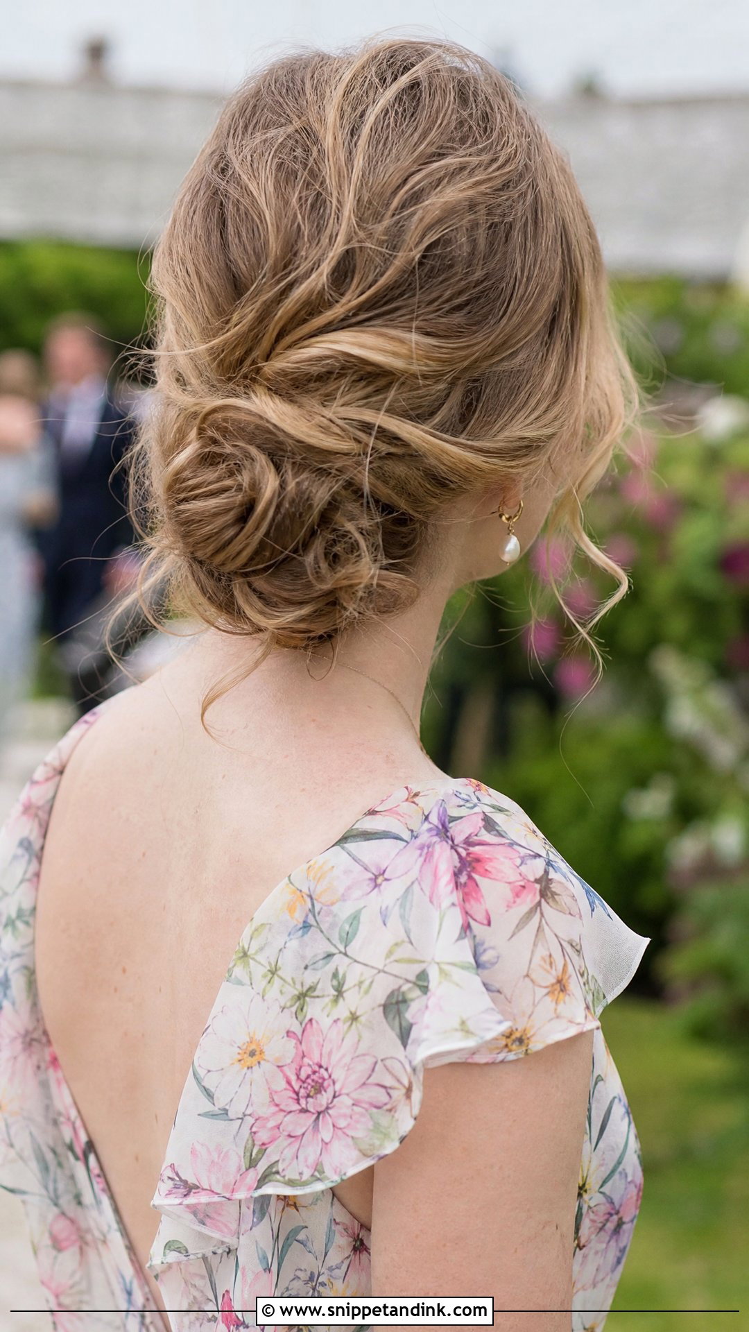 Messy Low Bun For Medium Hair - Snippet and Ink - 15 Easy Wedding Guest Updos for Medium Hair