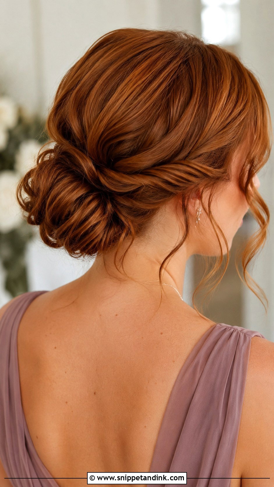 Messy Low Bun For Short Hair Bridesmaid - Snippet and Ink - 20 Short Hair Bridesmaid Hairstyles Updo Low Buns