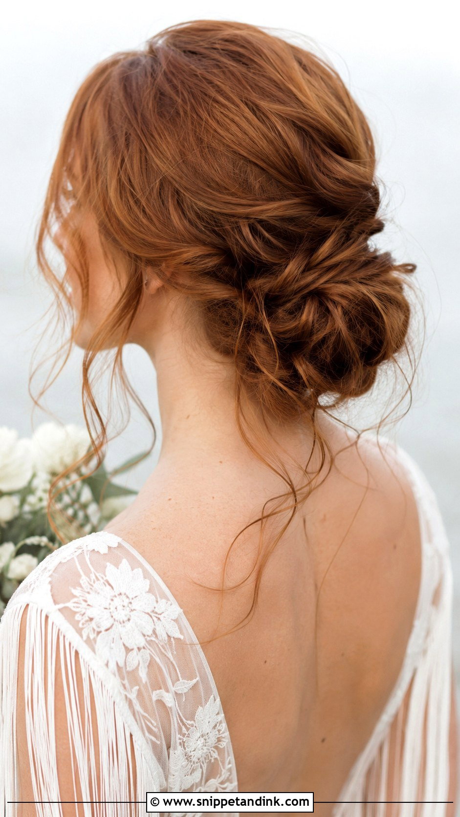 Messy Low Bun Wedding Hair - Snippet and Ink - 15 Low Bun Wedding Hairstyle Ideas