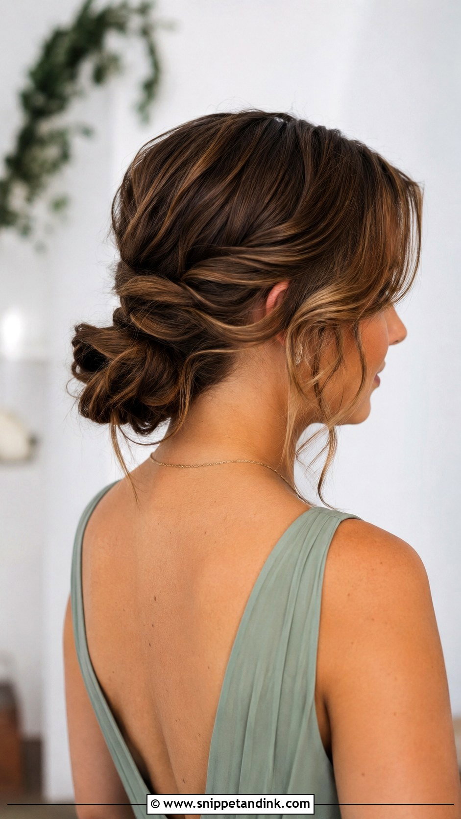 Messy Low Bun Wedding Hair For Bridesmaids - Snippet and Ink - 15 Messy Low Bun Hairstyles Wedding