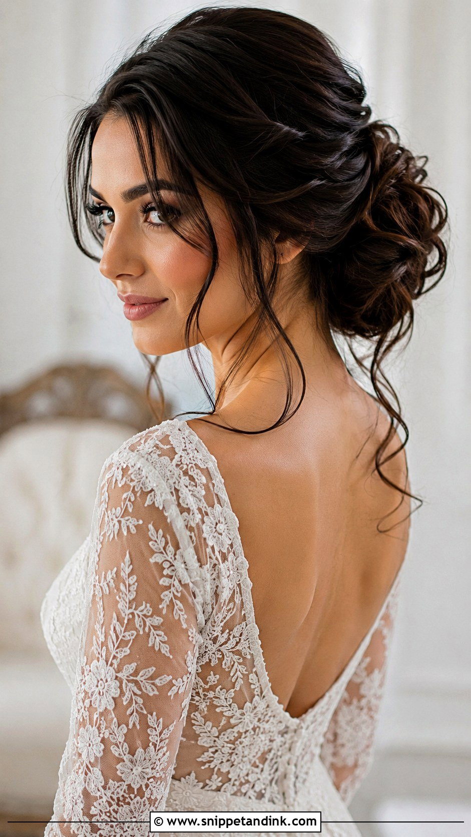 Messy Low Bun Wedding Hair For Long Hair - Snippet and Ink - 15 Messy Low Bun Hairstyles Wedding