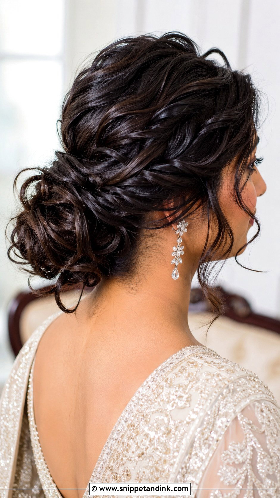 Messy Low Bun Wedding Hair With Twists - Snippet and Ink - 15 Messy Low Bun Hairstyles Wedding