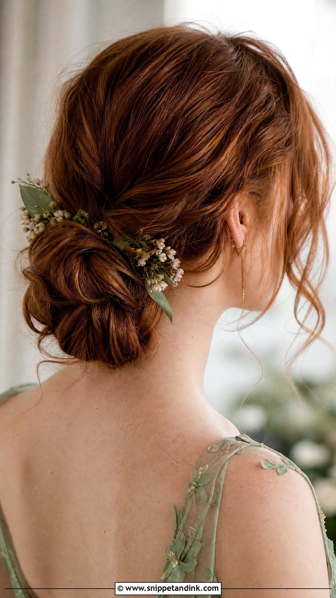Messy Low Bun Wedding Hair - Snippet and Ink - 15 Easy Hair for Wedding Ideas