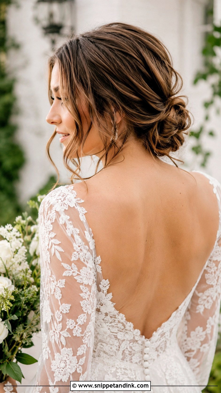 Messy Low Bun Wedding Hairstyle - Snippet and Ink - 25 Hairstyles for Long Hair for Wedding