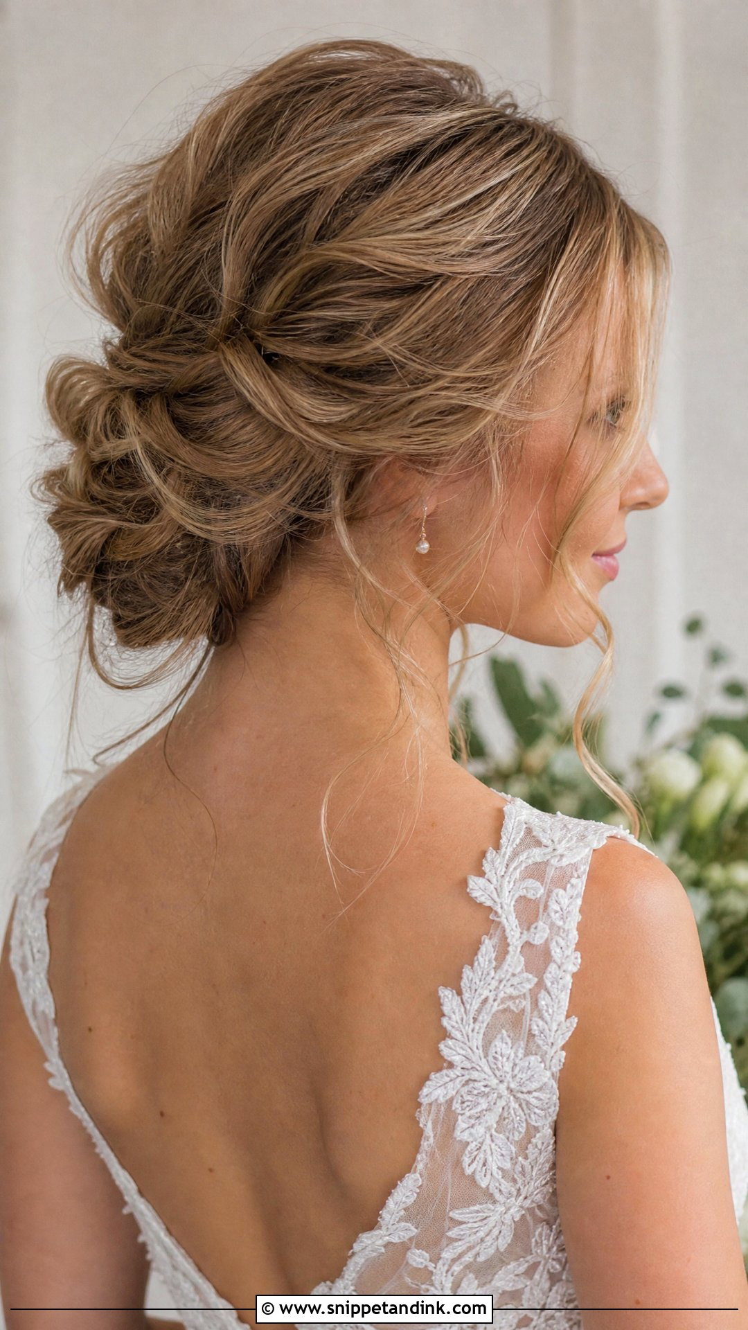 Messy Low Bun Wedding Hairstyle - Snippet and Ink - 15 Buns Hairstyles Wedding