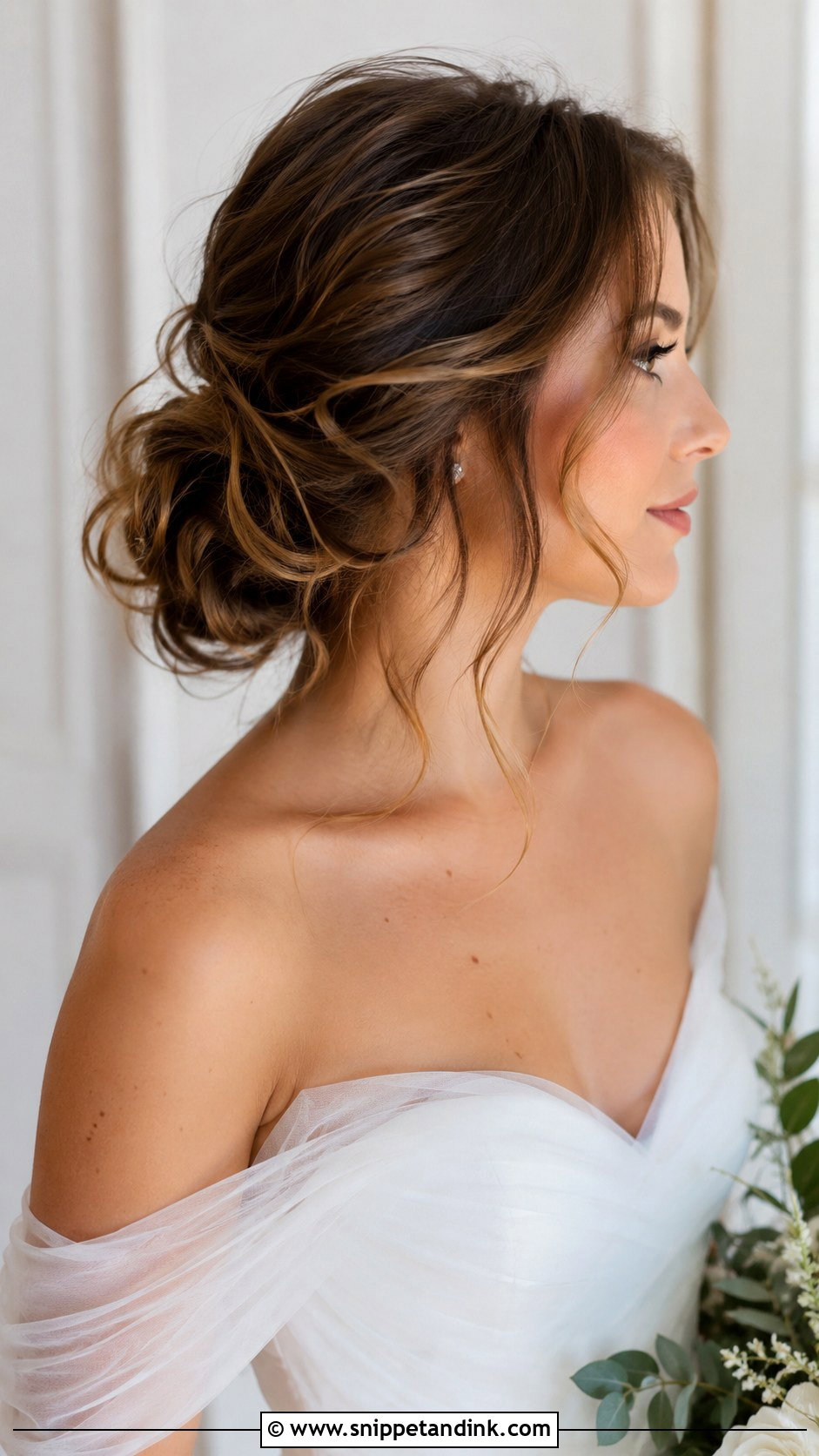 Messy Low Bun Wedding Updo - Snippet and Ink - 25 Low Bun Hairstyles Wedding