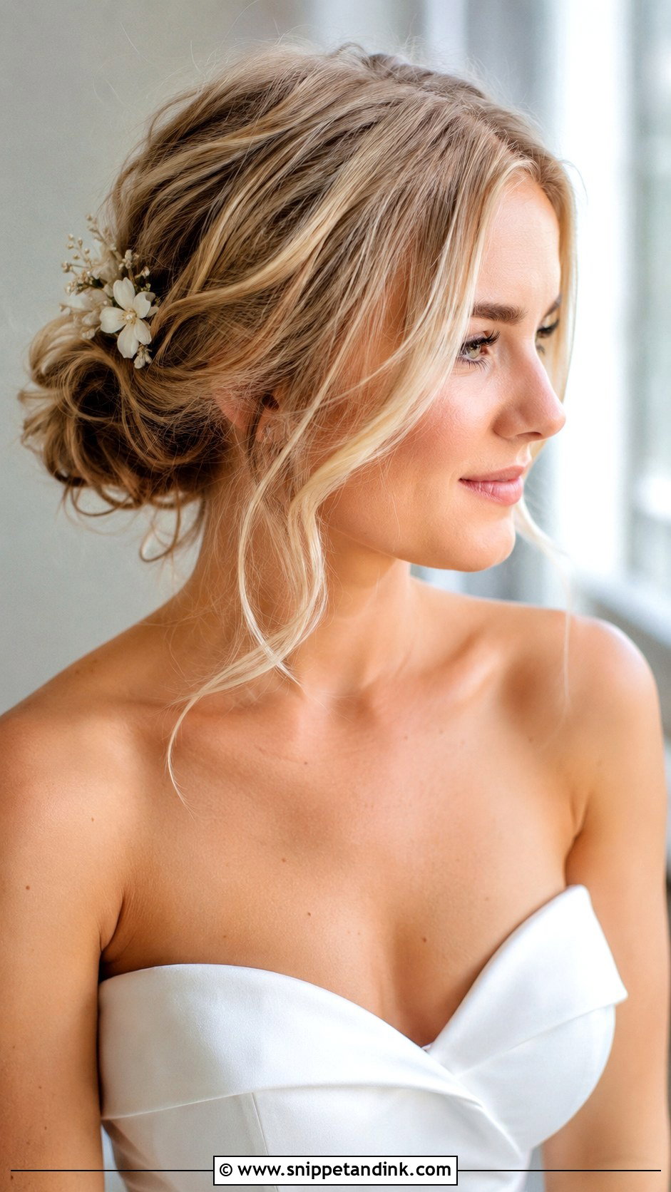 Messy Low Bun for Short Hair - Snippet and Ink - 20 Quick Easy Updos for Short Hair Shoulder Length Wedding Hairstyles