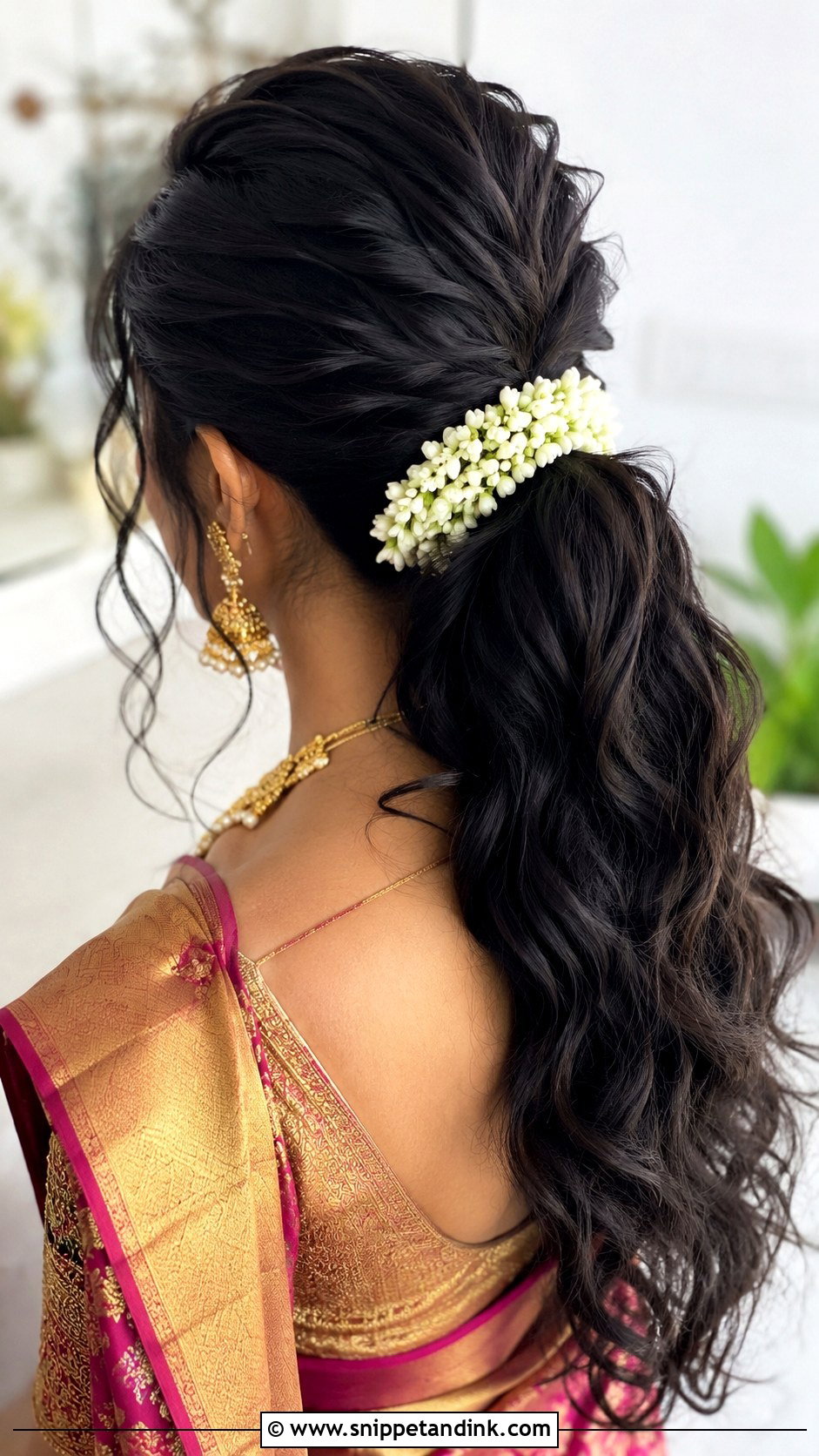 Messy Low Ponytail Indian Wedding - Snippet and Ink - 15 Messy Ponytail Hairstyles Indian Wedding
