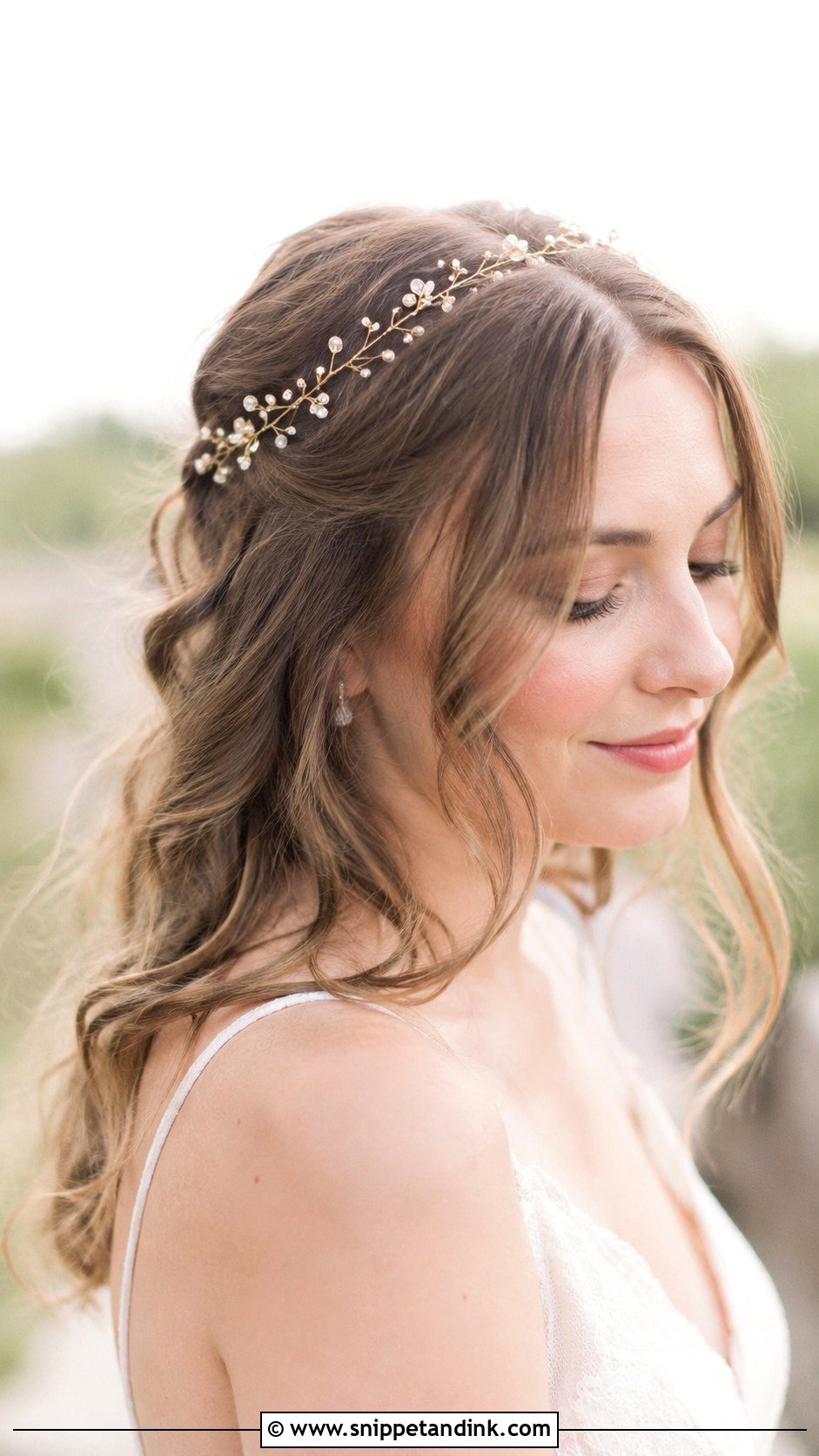 Messy Low Volume Wedding Hair Down - Snippet and Ink - 20 Medium Length Wedding Hair Down Ideas