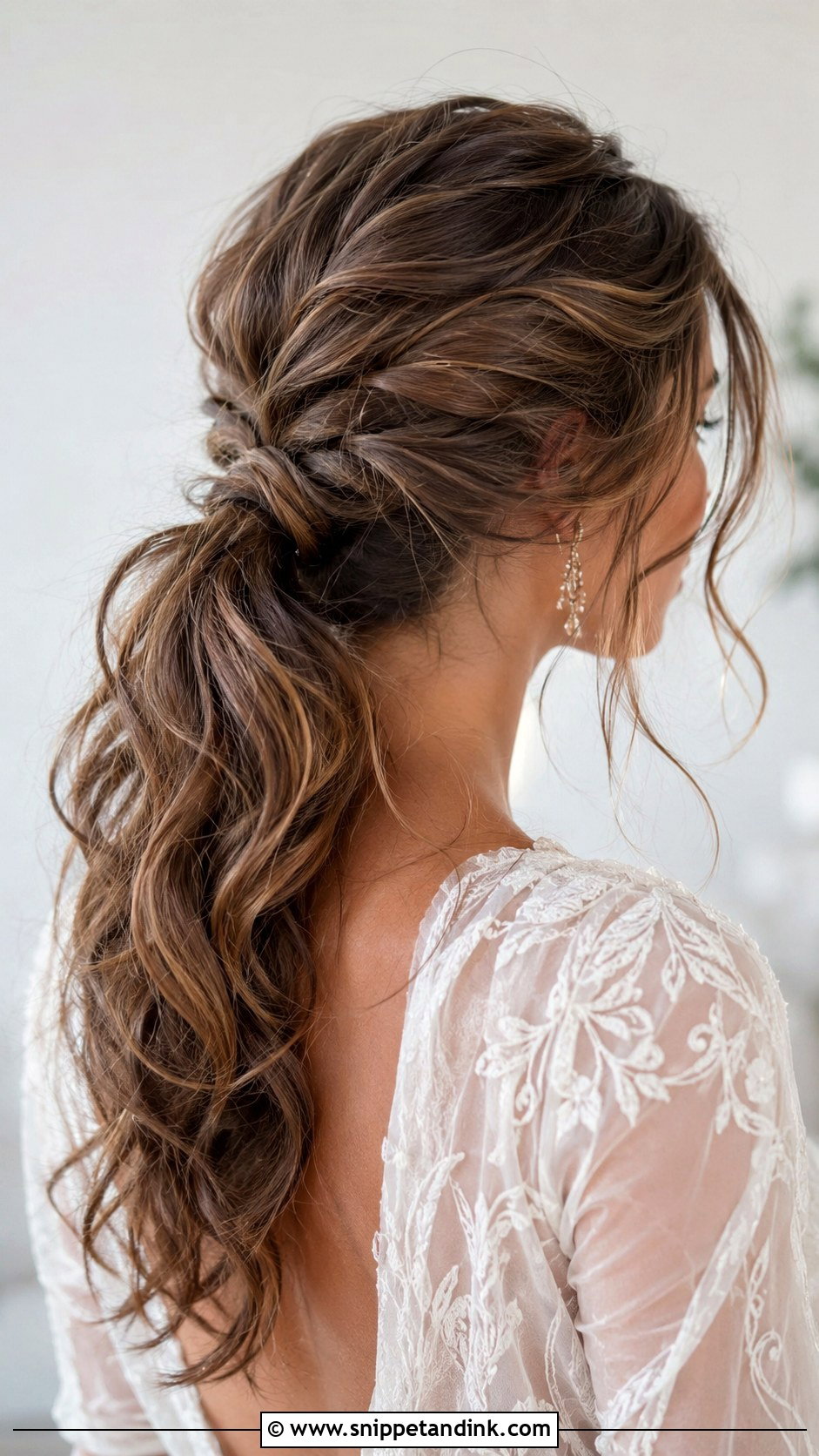 Messy Pony Wedding Hairstyle - Snippet and Ink - 15 Pony Wedding Hairstyle Ideas