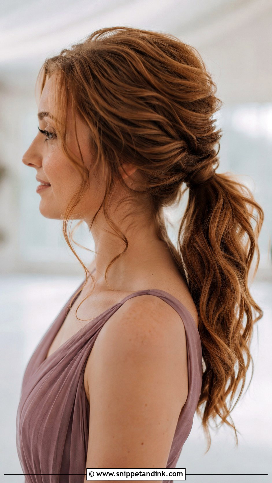 Messy Ponytail Wedding Hairstyle - Snippet and Ink - 25 Wedding Ponytail Hairstyles Bridesmaid