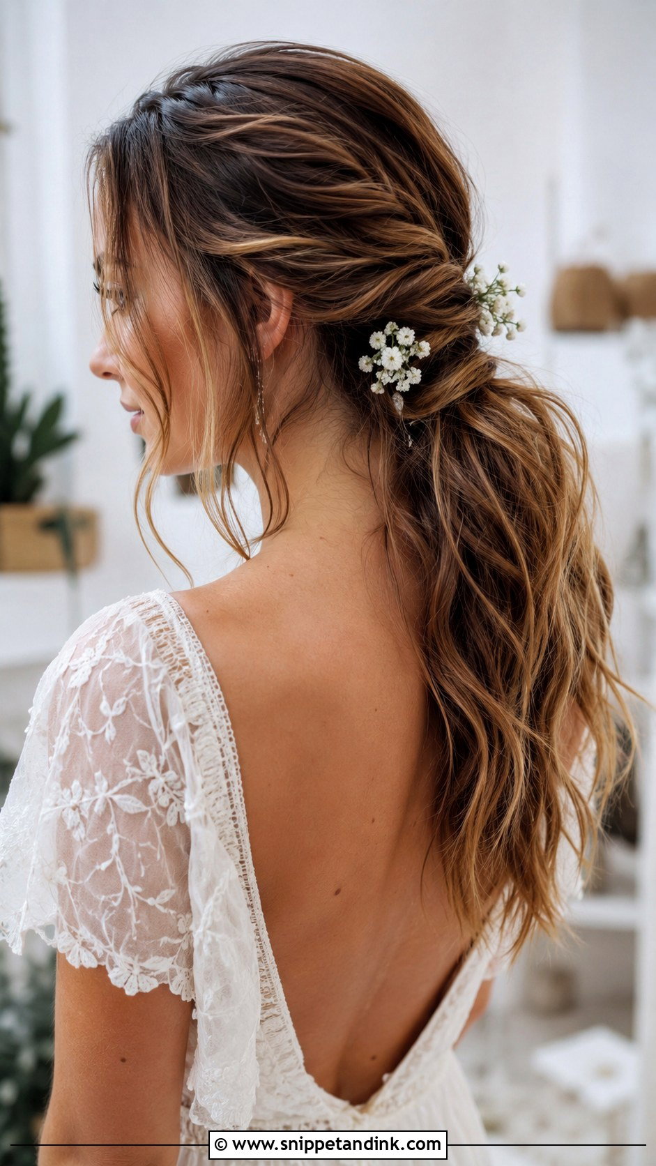 Messy Ponytail for Brides - Snippet and Ink - 20 Pony Wedding Hairstyles