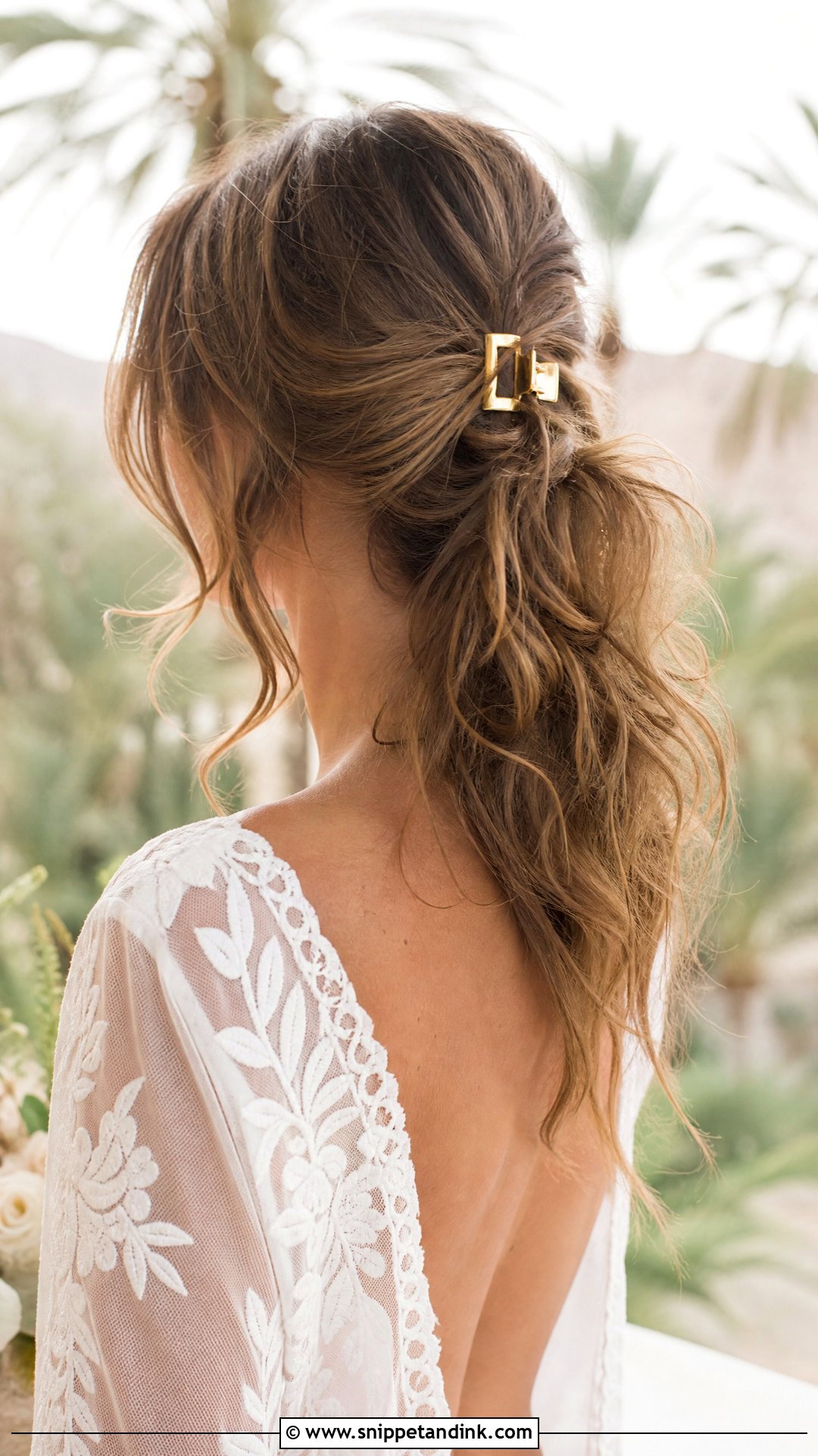 Messy Ponytail for Wedding Guest - Snippet and Ink - 20 Ponytail for Wedding Guest Ideas
