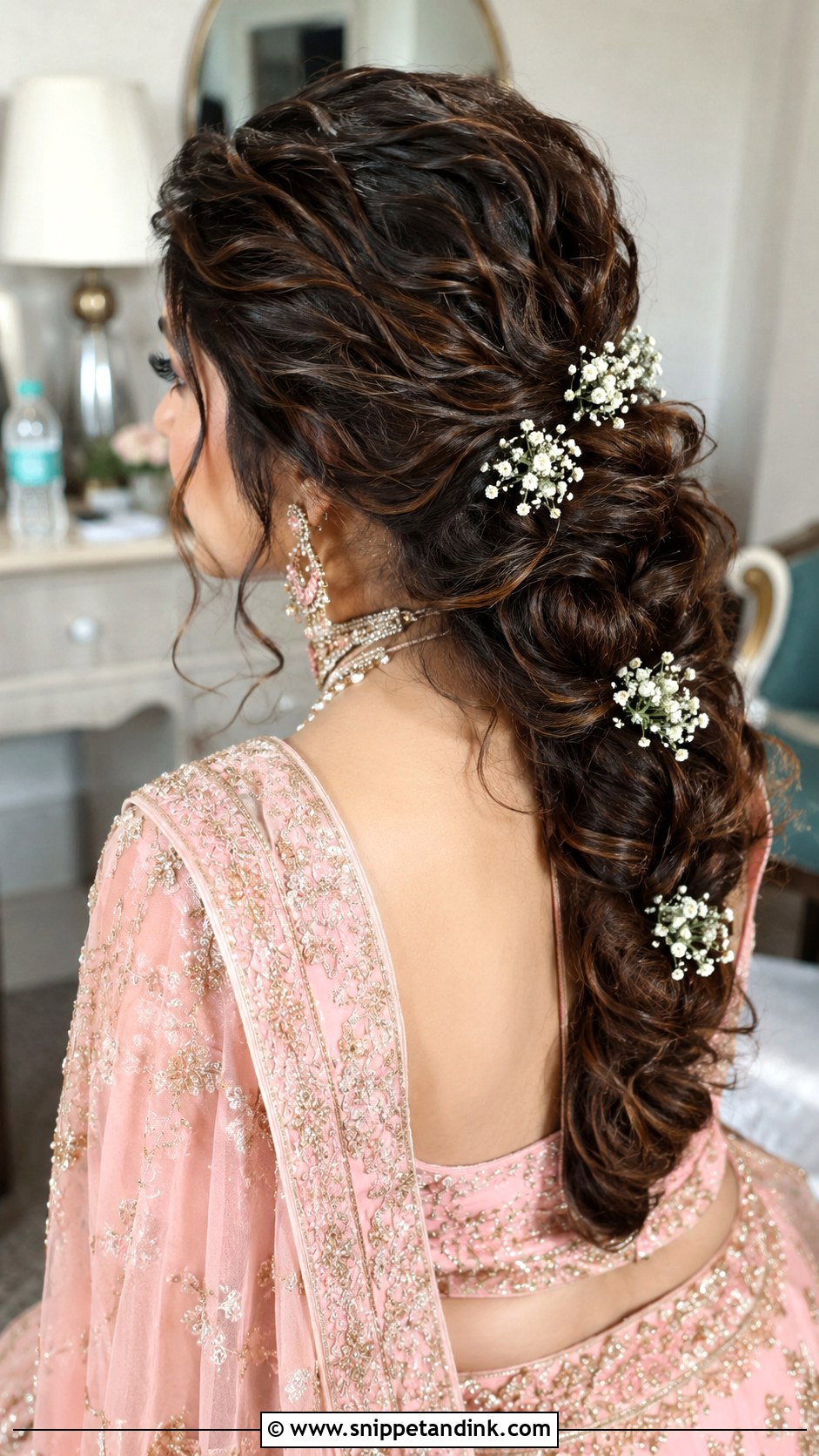 Messy Romantic Bridal Choti - Snippet and Ink - 25 Bridal Choti Hairstyle Ideas