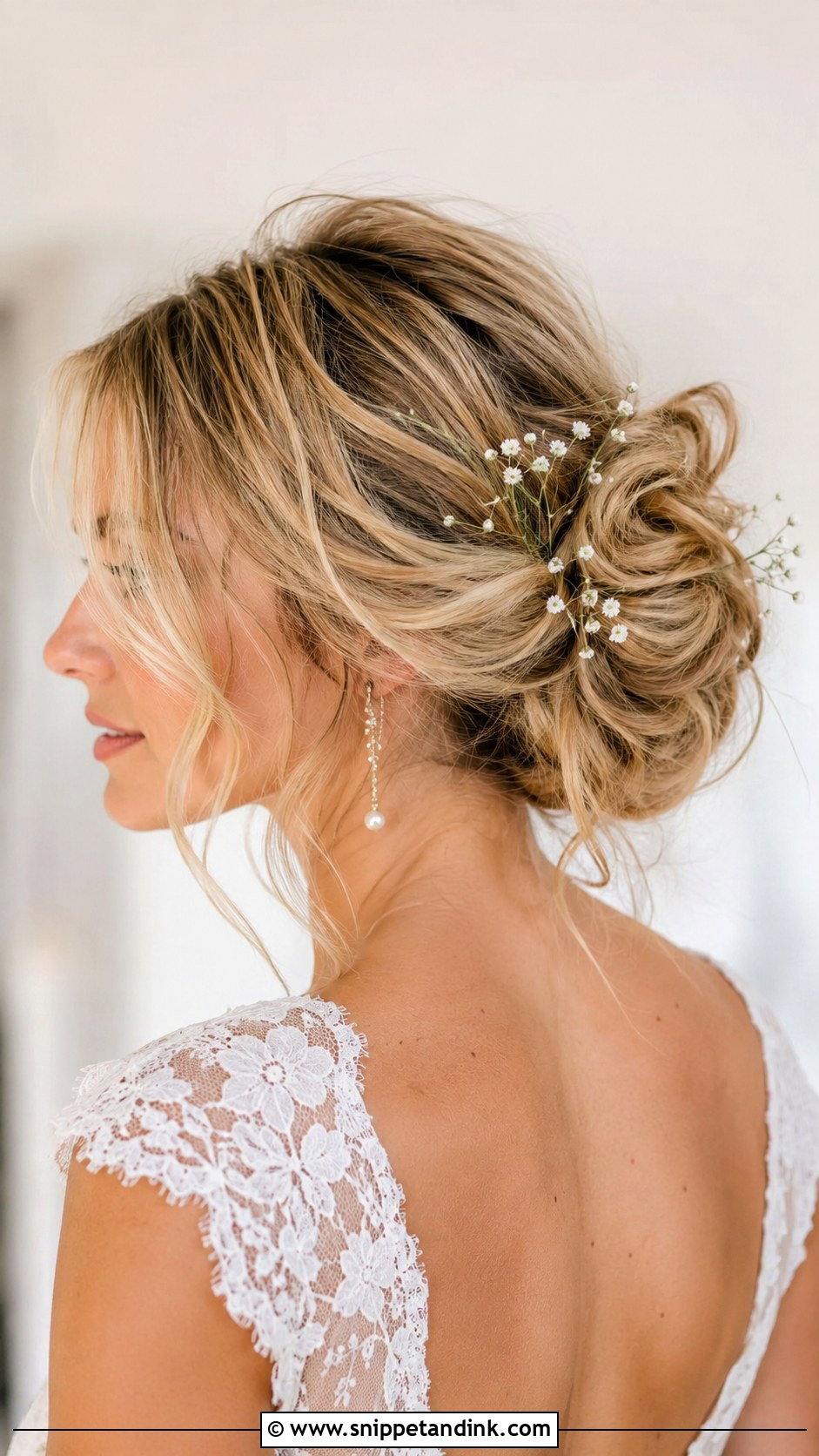 Messy Romantic Bun Updo - Snippet and Ink - 20 Wedding Updo Tutorial Ideas