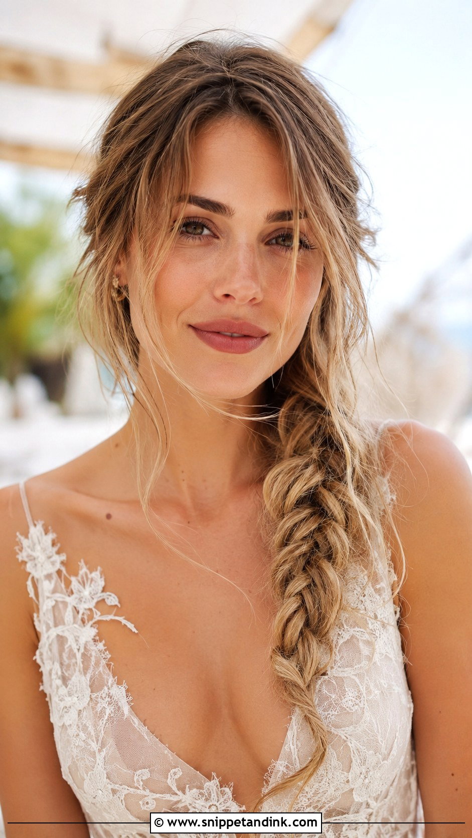 Messy Side Braid - Snippet and Ink - 20 Side Braid Wedding Ideas