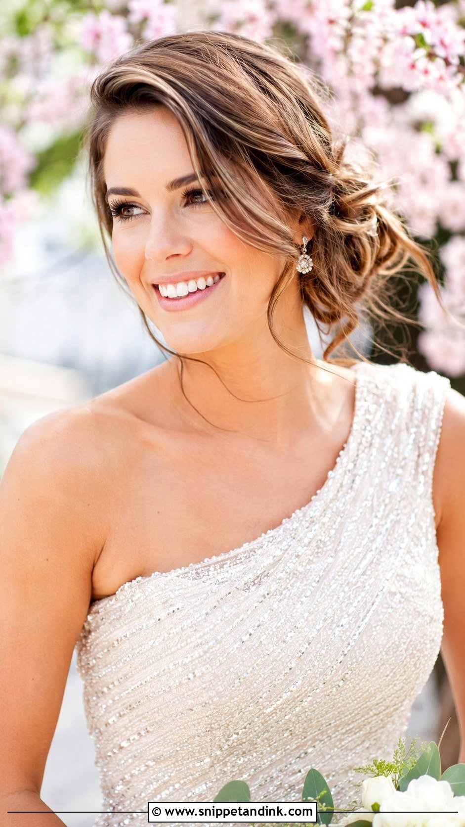 Messy Side Bun for Brides - Snippet and Ink - 20 Messi Bride Hairstyle Ideas