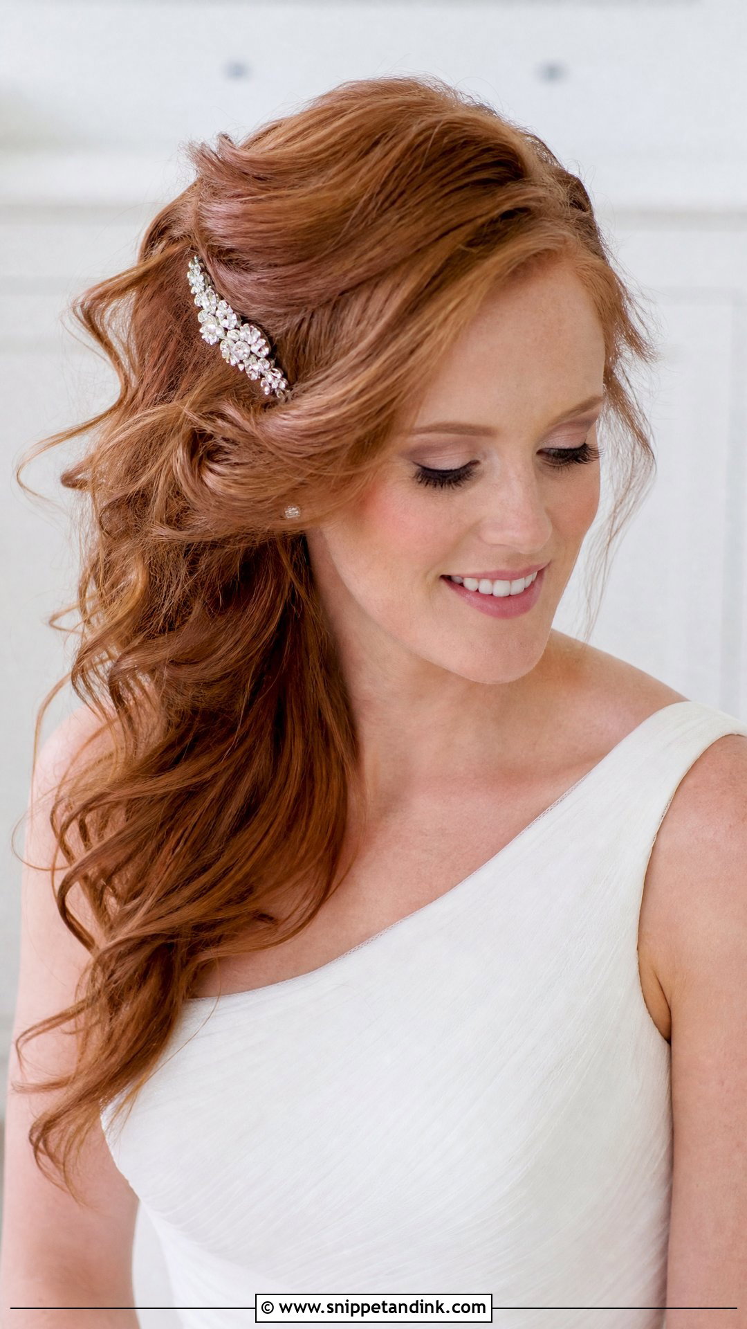 Messy Side Swept Waves - Snippet and Ink - 20 Western Wedding Hair Ideas