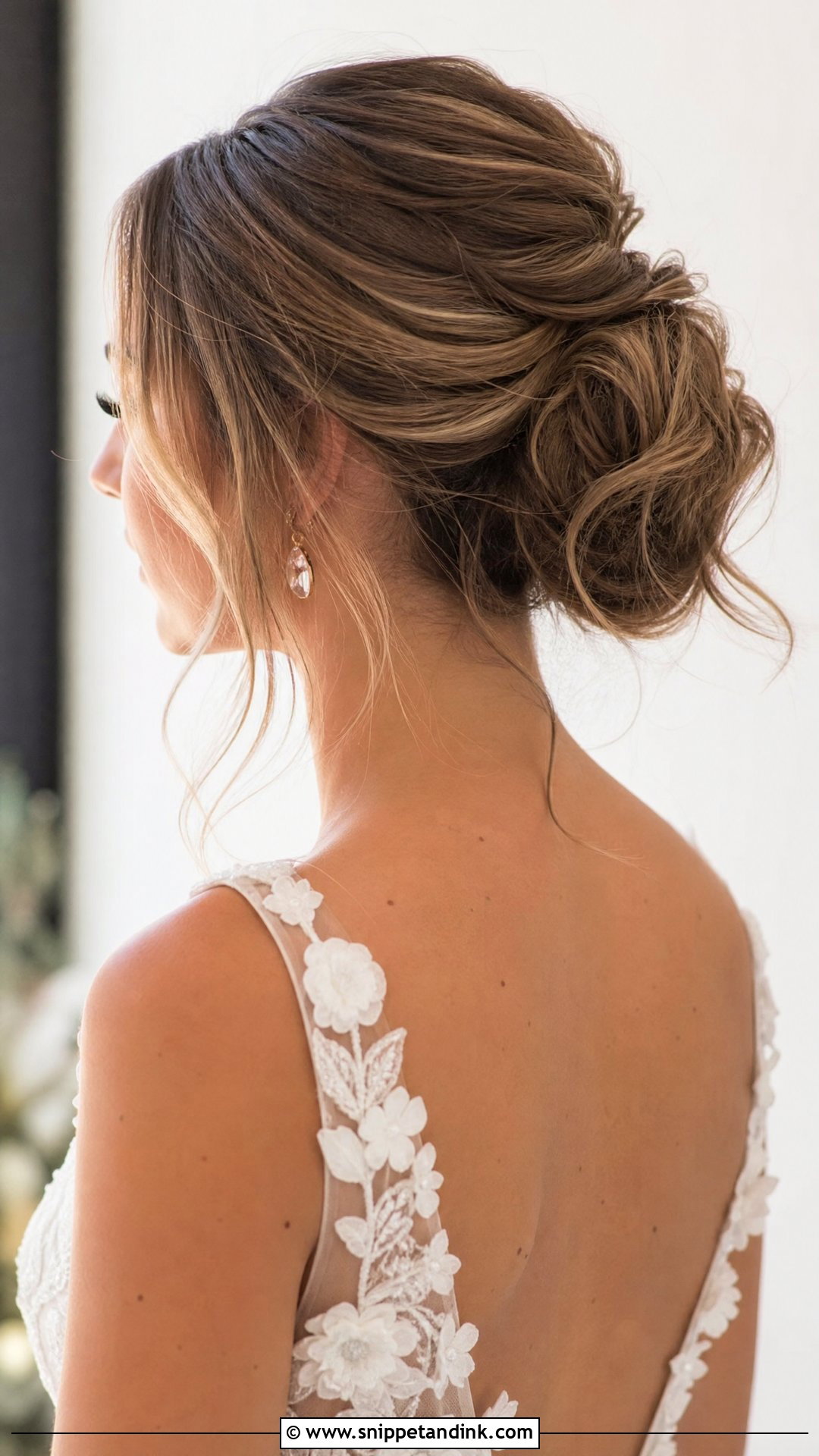 Messy Slick Back Bun - Snippet and Ink - 20 Slick Back Bun Wedding Hair Ideas