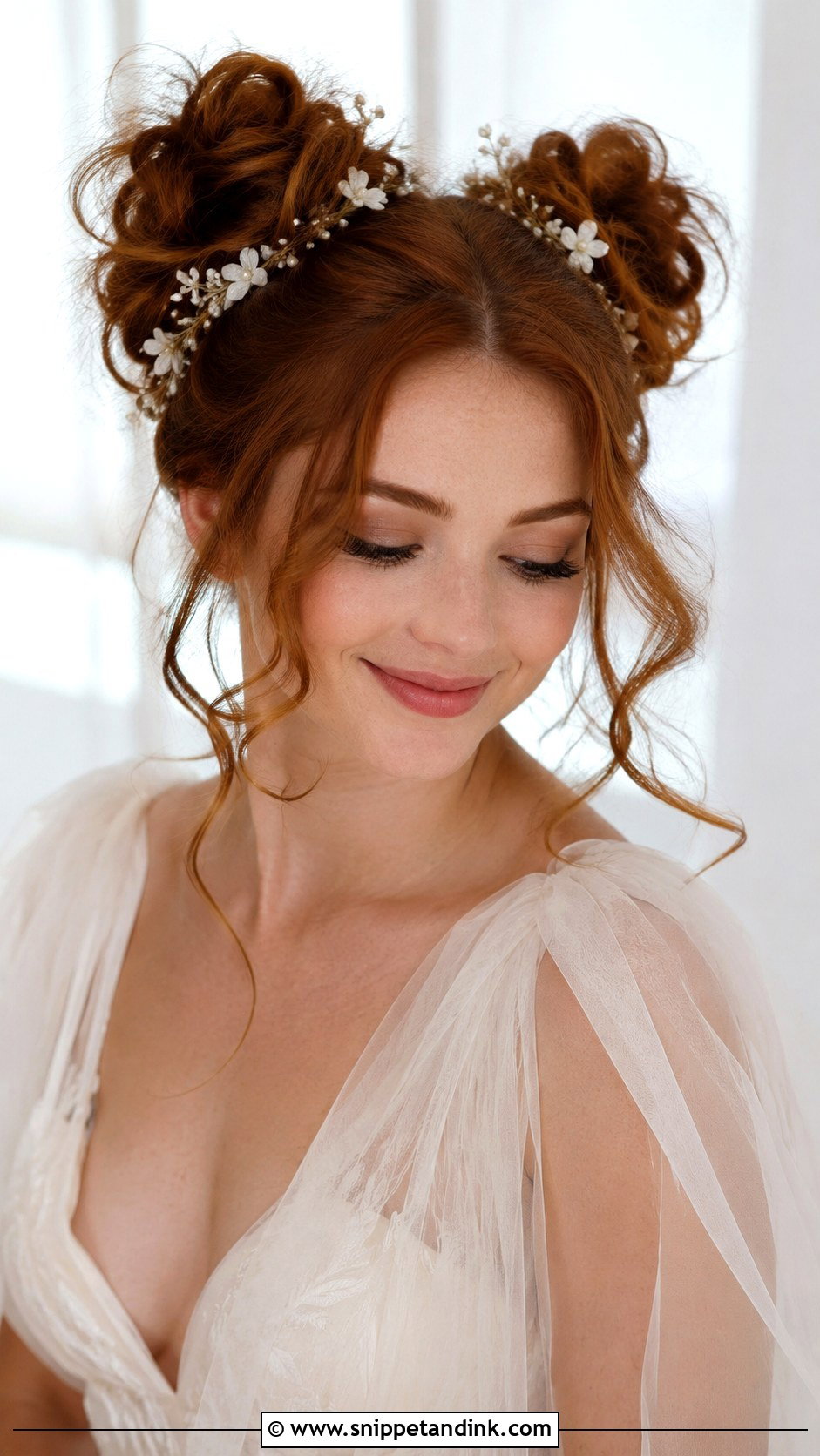 Messy Space Buns Wedding Hair - Snippet and Ink - 15 Space Buns Wedding Hair