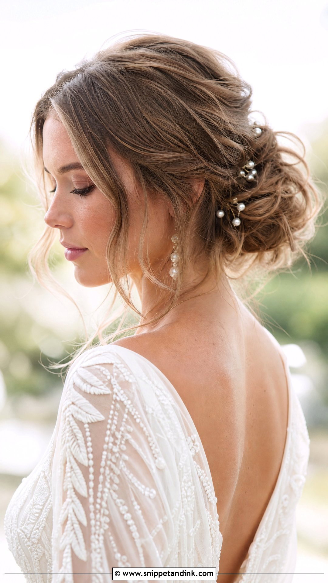 Messy Textured Bob Updo - Snippet and Ink - 20 Formal Bob Hairstyles Wedding