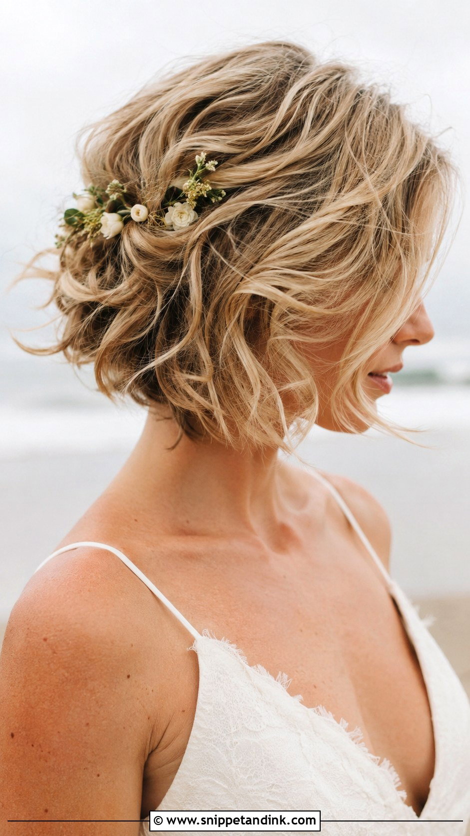 Messy Textured Bob - Snippet and Ink - 25 Short Wedding Hairstyle Ideas
