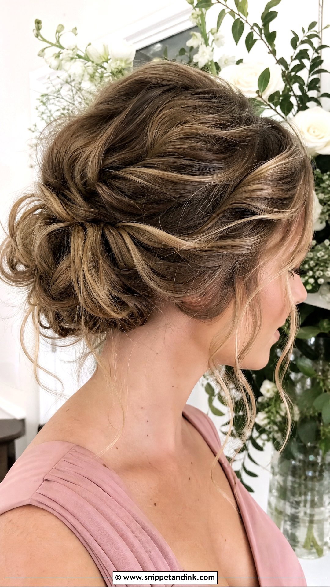 Messy Textured Bun - Snippet and Ink - 20 Bride Made Hairstyles