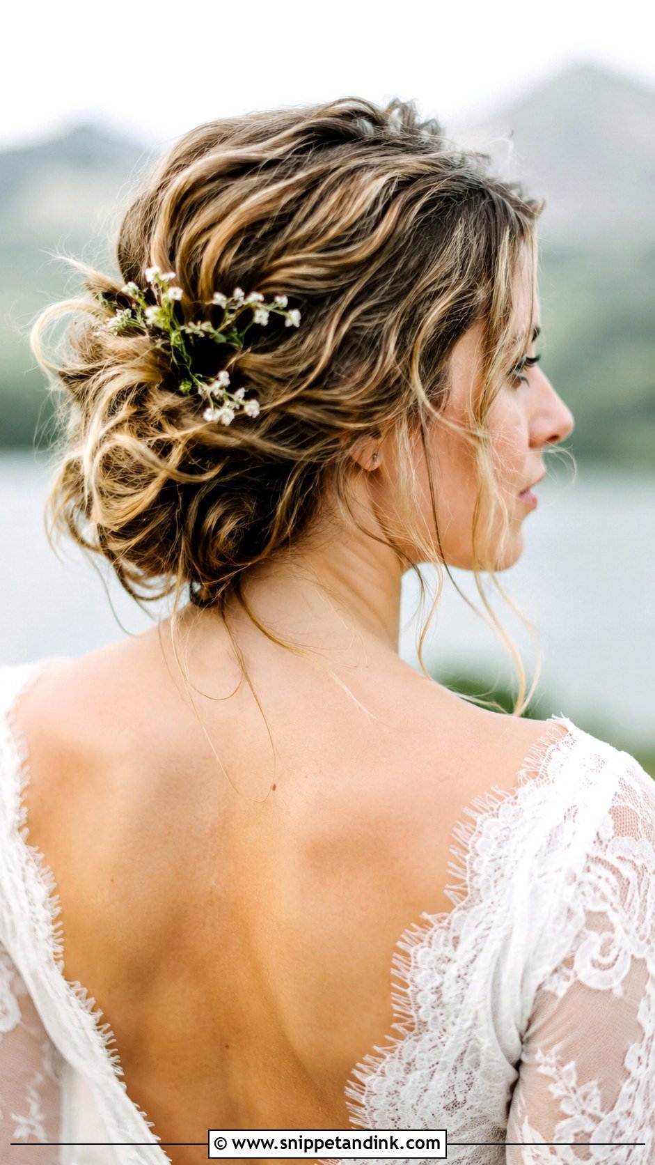 Messy Textured Updo - Snippet and Ink - 25 Simple Wedding Hairstyles for Short Hair