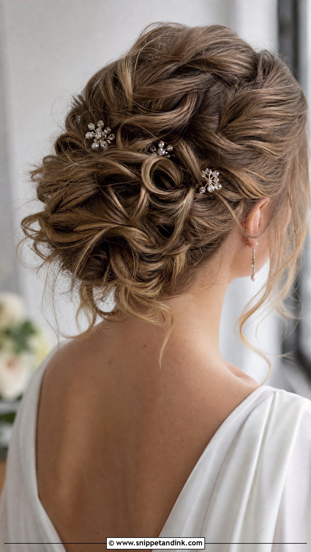 Messy Twisted Bridal Updo - Snippet and Ink - 20 Messy Bridal Hairstyles