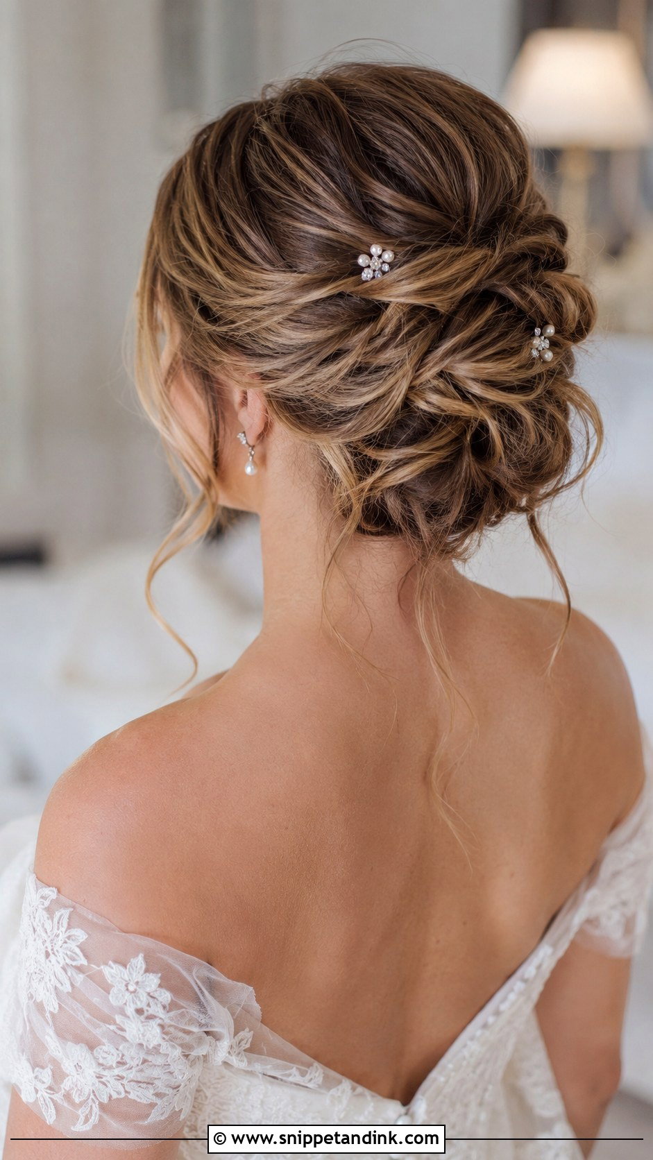 Messy Twisted Updo - Snippet and Ink - 25 Messy Bride Hairstyles