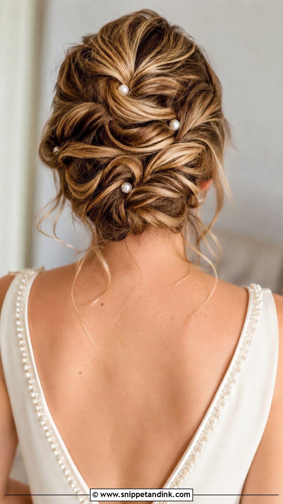 Messy Twisted Updo for Brides - Snippet and Ink - 20 Messy Bridal Hair Ideas