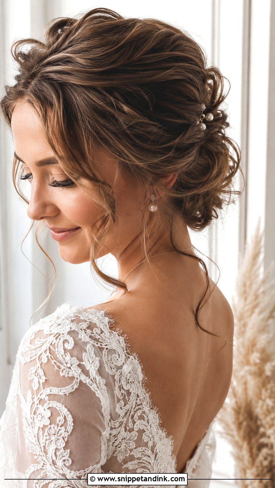 Messy Twisted Updo for Brides - Snippet and Ink - 20 Messi Bride Hairstyle Ideas