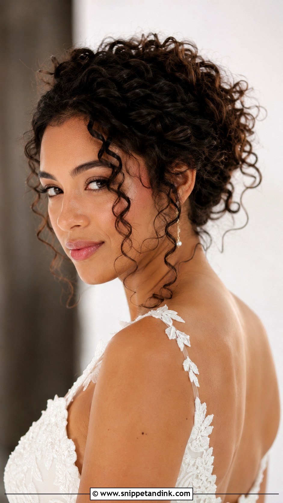 Messy Updo For Curly Hair - Snippet and Ink - 20 Messy Wedding Hair Updo Ideas