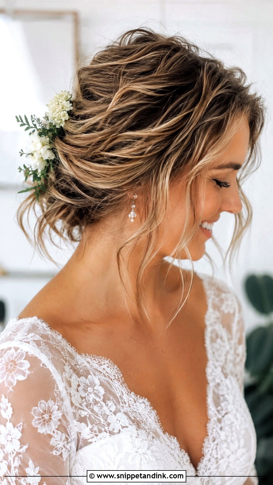 Messy Updo For Short Hair - Snippet and Ink - 25 Short Hairstyle Women for Wedding Ideas