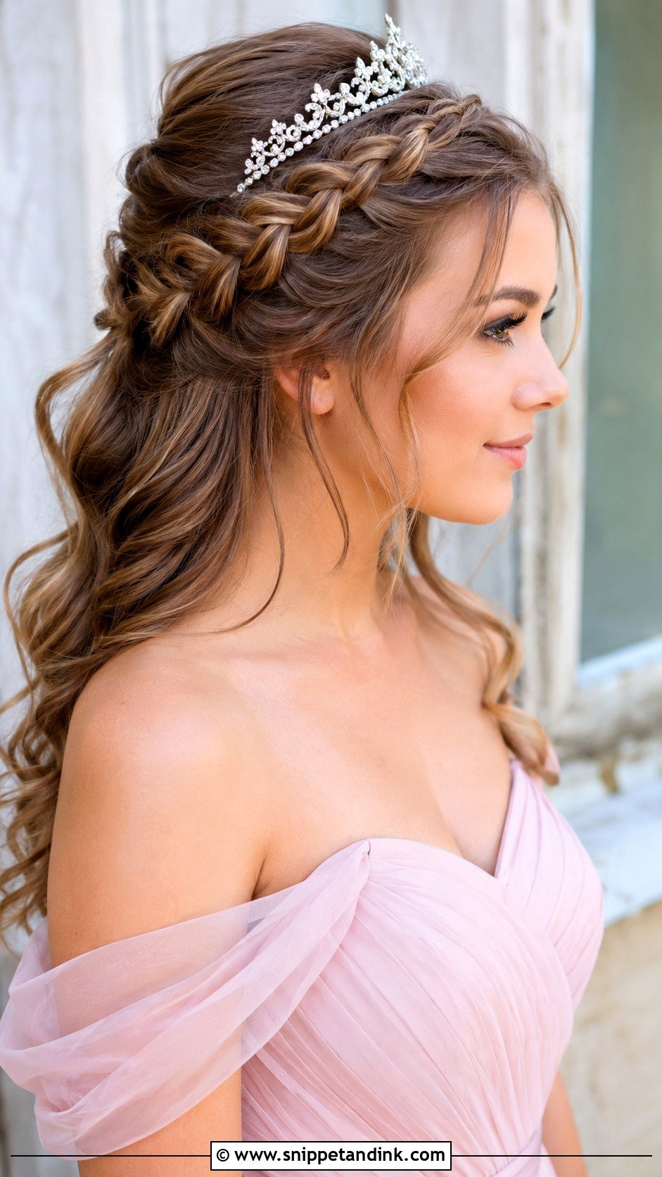 Messy Updo Prom Hairstyle With Tiara - Snippet and Ink - 15 Prom Hairstyles with Tiara