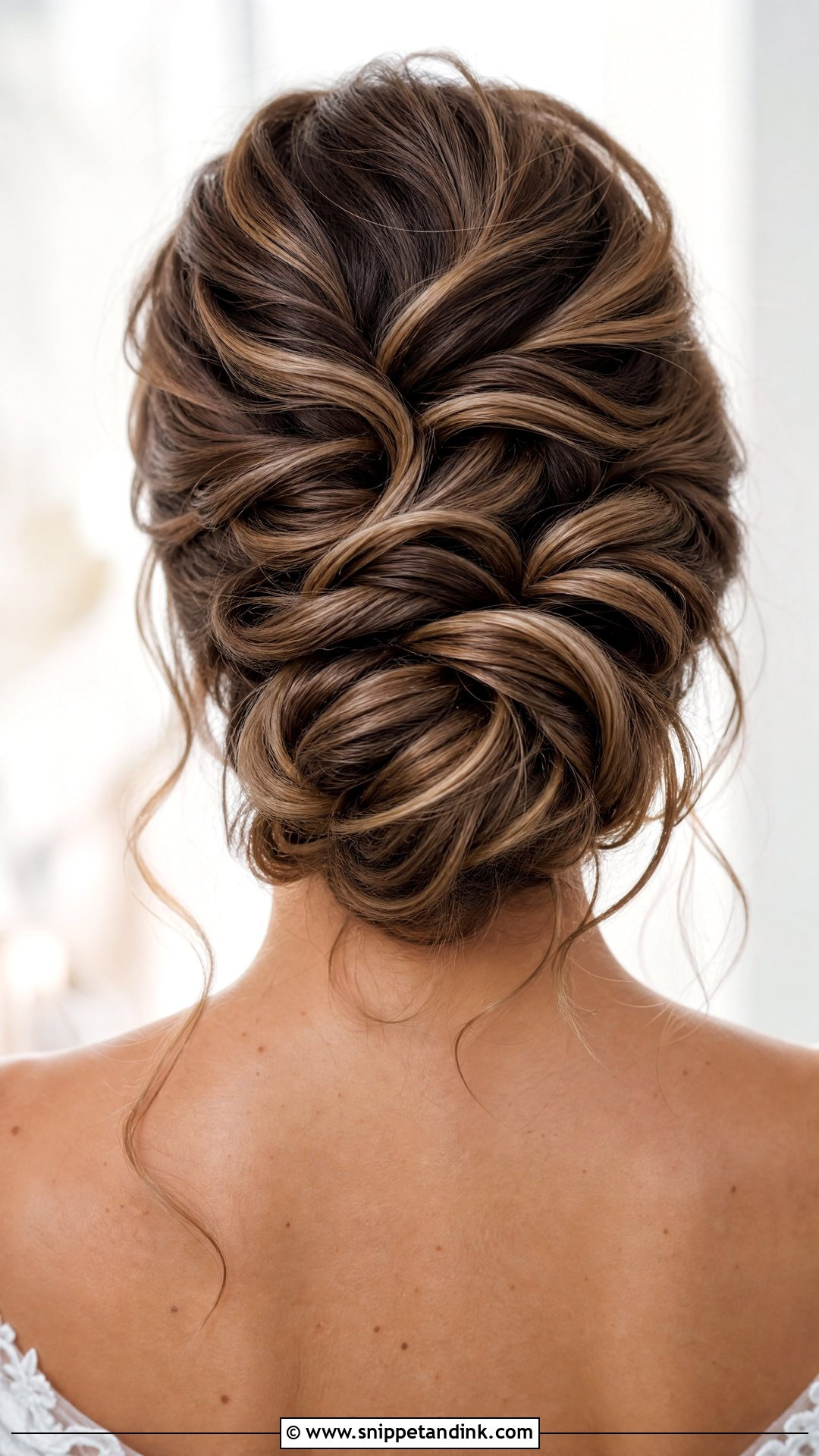 Messy Updo Wedding Hairstyle For Long Hair - Snippet and Ink - 20 Messy Updo Wedding Hairstyles
