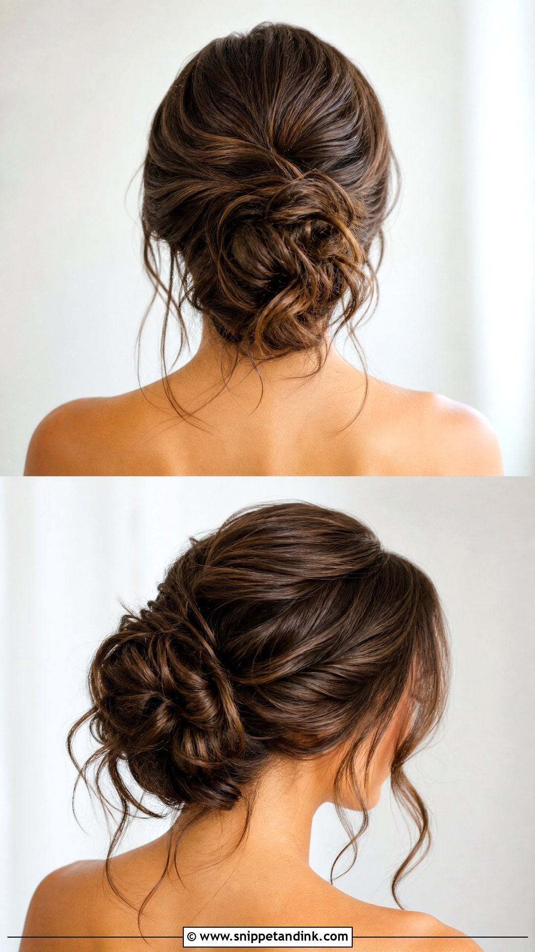 Messy Updo Wedding Hairstyle With Tendrils - Snippet and Ink - 20 Messy Updo Wedding Hairstyles