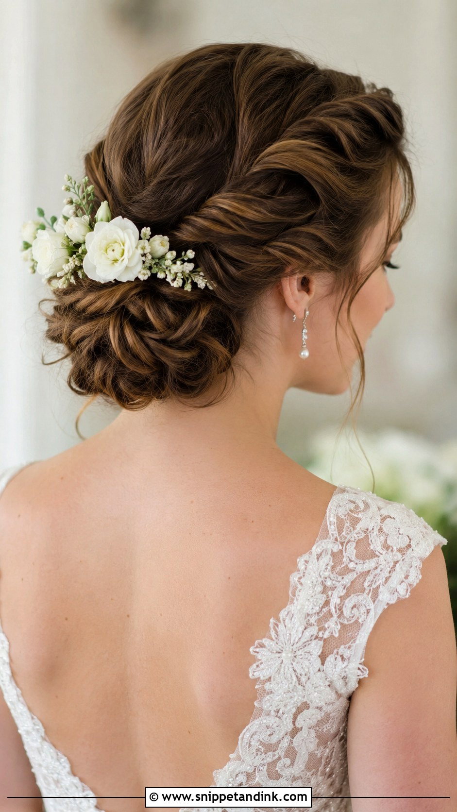 Messy Updo With Face Framing Pieces - Snippet and Ink - 25 Fine Hair Wedding Updo Ideas