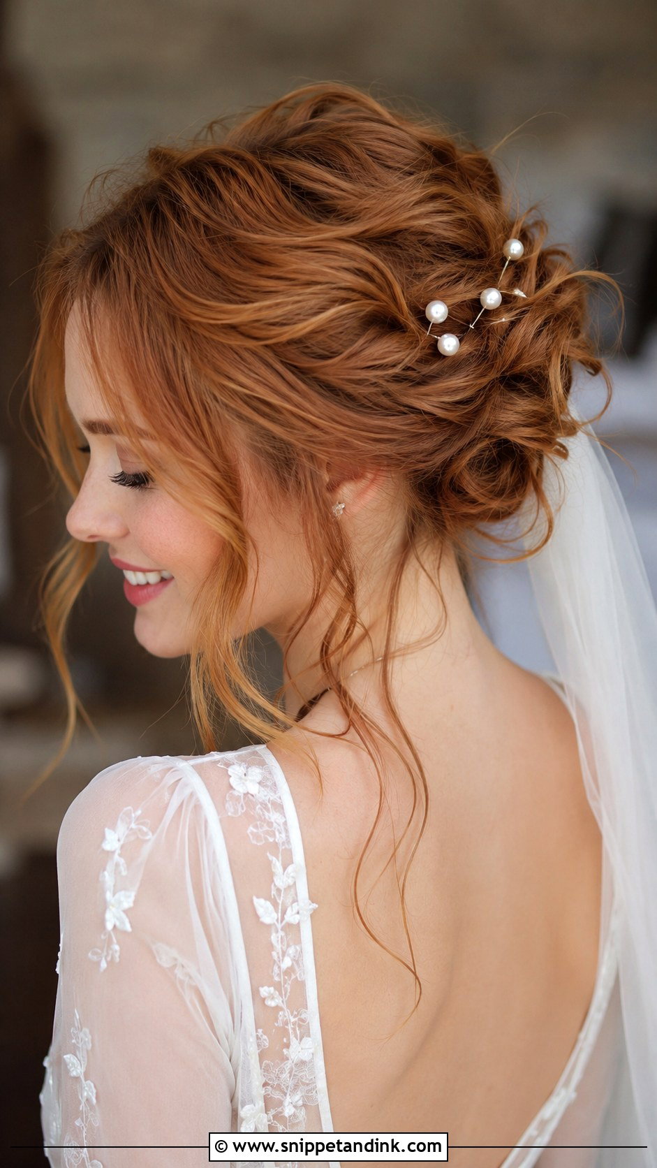 Messy Updo With Pearl Pins - Snippet and Ink - 20 Wedding Hair Fine Hair Ideas