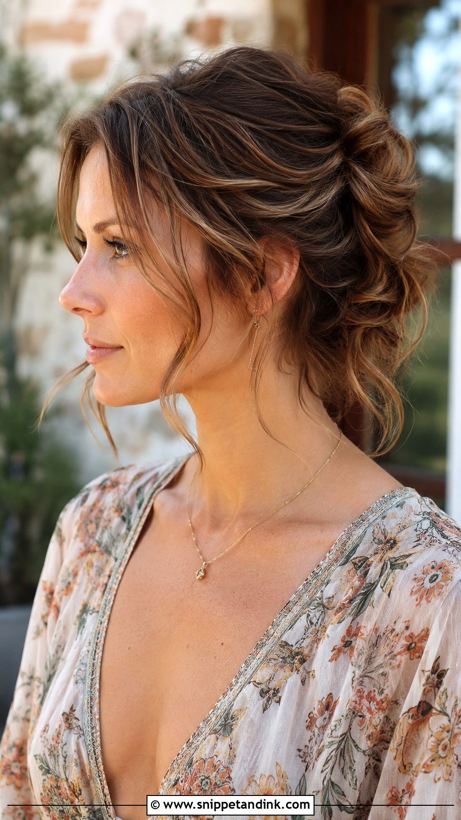 Messy Updo for Short Hair - Snippet and Ink - 25 Short Hairstyle Wedding Guest Ideas