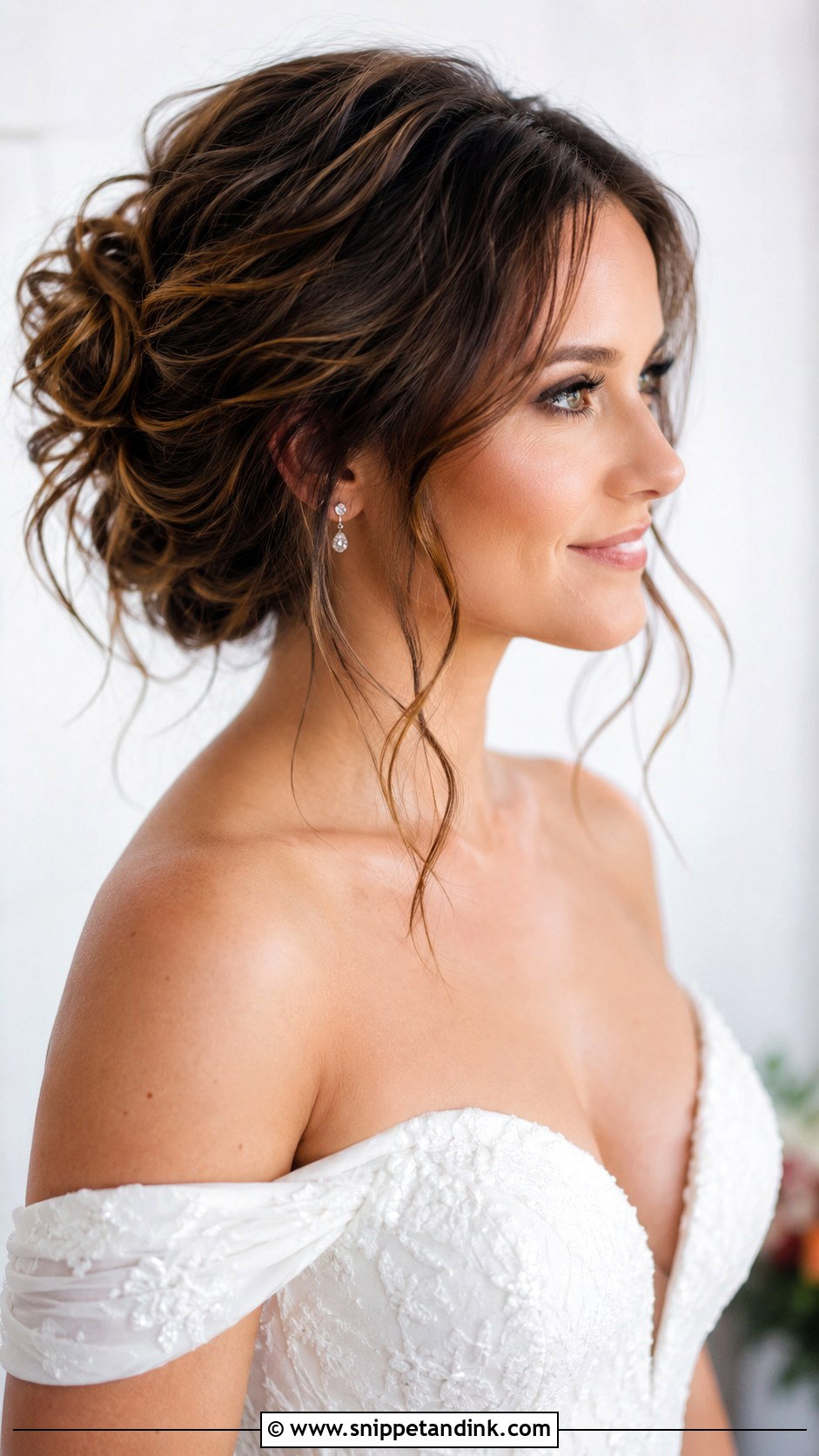 Messy Updo for Short Hair - Snippet and Ink - 25 Wedding Updos for Short Hair