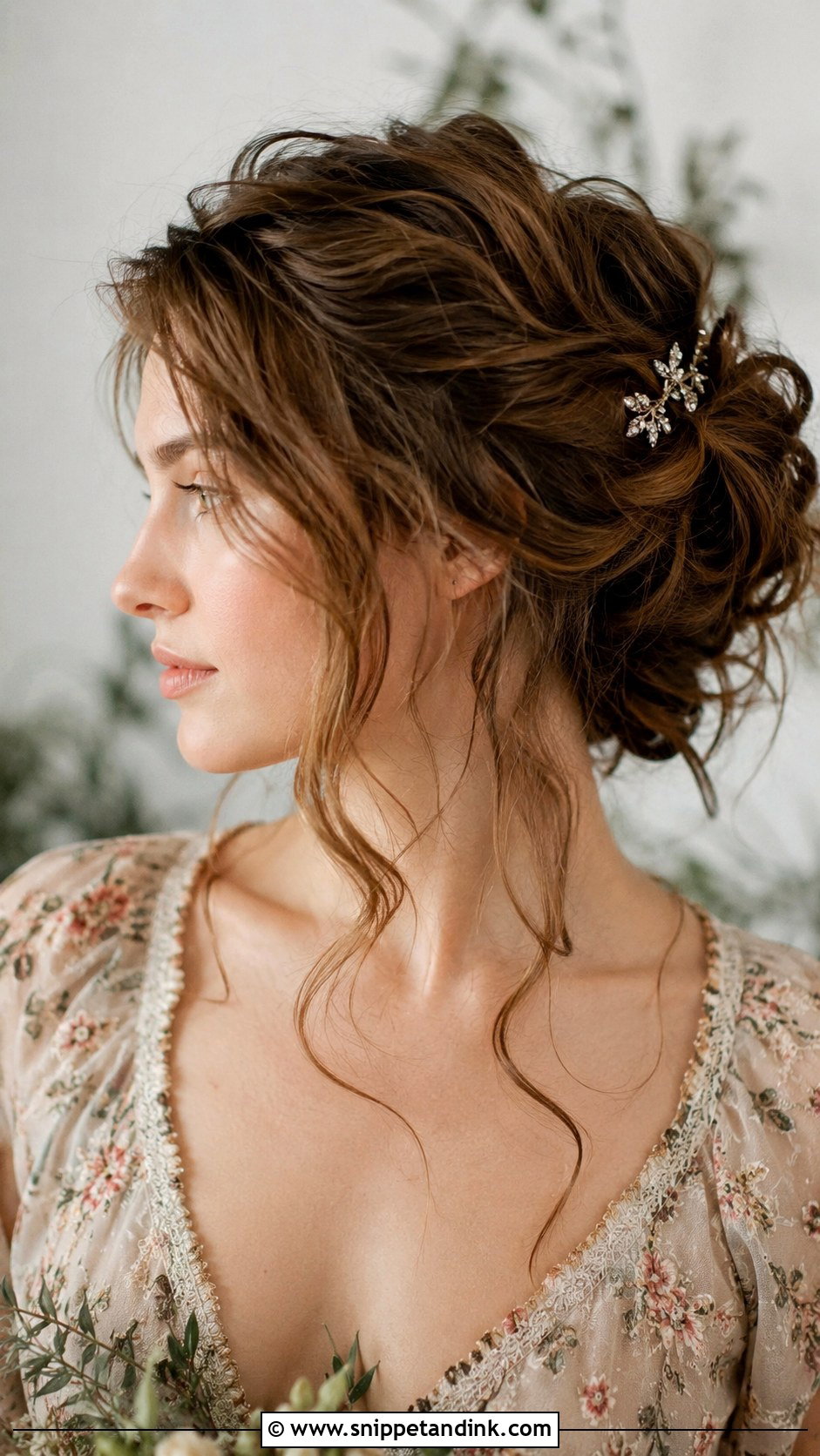 Messy Updo for Short Hair Wedding Guest - Snippet and Ink - 25 Short Hairstyles for Wedding Guest