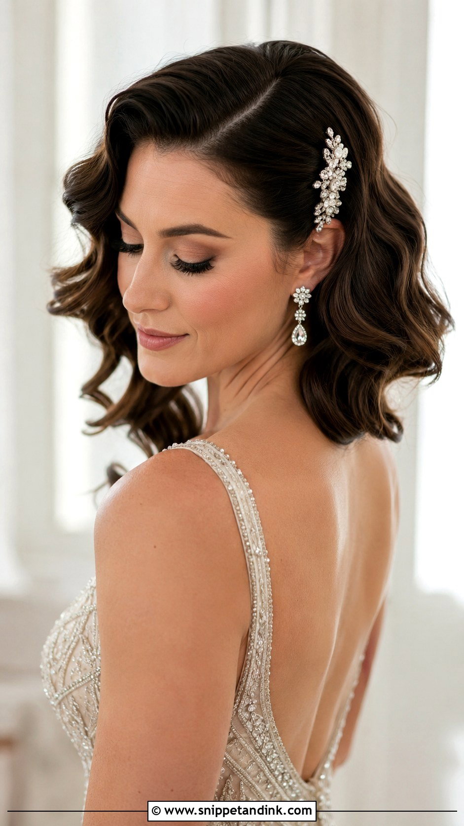 Messy Vintage Inspired Waves - Snippet and Ink - 25 Messy Wedding Hair Ideas